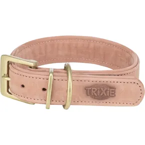 Obojek PURE kožený, růžováL-XL: 52-63 cm/ 40 mm